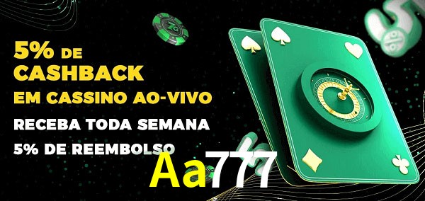 Promoções do cassino ao Vivo Aa777